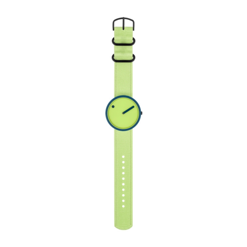 Picto - Paradise Green urskive med grøn rem - 40 mm